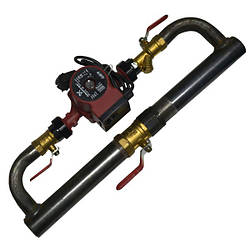 Байпас з насосом для систем опалення довгий з краном Ду 40