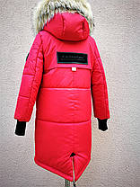 Стильне пальто на зиму для дівчинки 149-154, фото 3