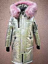 Стильне пальто на зиму для дівчинки, фото 2