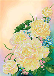 СКВ-181. Схема для вишивки бісером Чайні троянди