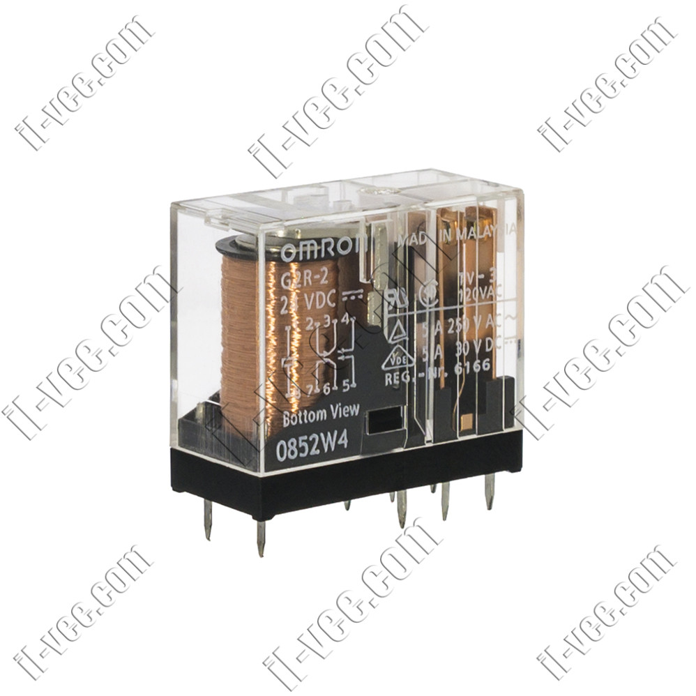 Реле OMRON G2R-2 24VDC, 10A/250VAC, 5A/30VDC