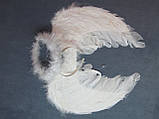 Крила ангела білі 55х40 і німб (комплект) для дитячого новорічного костюма "АНГЕЛЕК", фото 2