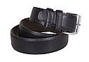 Чоловічий ремінь зі штучної шкіри під штани D070844 чорний, фото 2