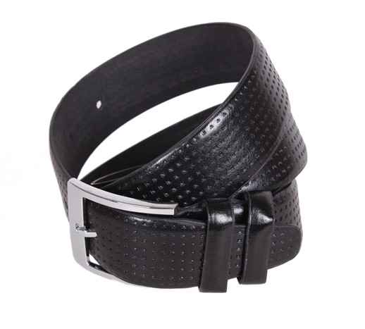 Чоловічий ремінь зі штучної шкіри під штани D070846 чорний, фото 1