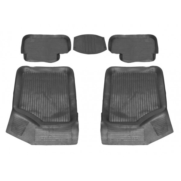 Килимки в салон гумові ВАЗ 2108-2199/2113-2115 (5 шт.) "Дубно", фото 1