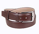 Чоловічий ремінь зі штучної шкіри під джинси G110-21 коричневий, фото 3