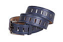 Чоловічий ремінь зі штучної шкіри під джинси 350747 синій, фото 2