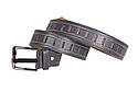 Чоловічий ремінь зі штучної шкіри під джинси 350749 сірий, фото 5