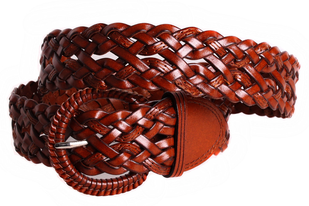 Жіночий ремінь з натуральної шкіри PL4419 коричневий, фото 1