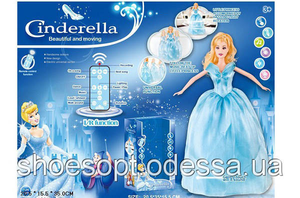 Лялька Попелюшка Cinderella на радіокеруванні, кружляє, світло, звук