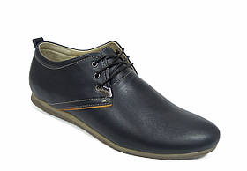 Чоловічі туфлі Affinity темно-сині, натуральна шкіра