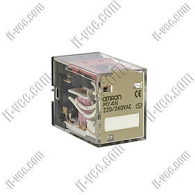 Реле Omron MY4N 220/240VAC, 5A/250VAC, 5A/24VDC