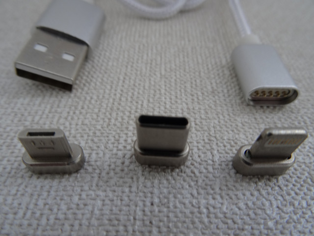 Магнитный кабель 3в1 для зарядки Android, Type-C, Iphone, Magnetic USB Cable