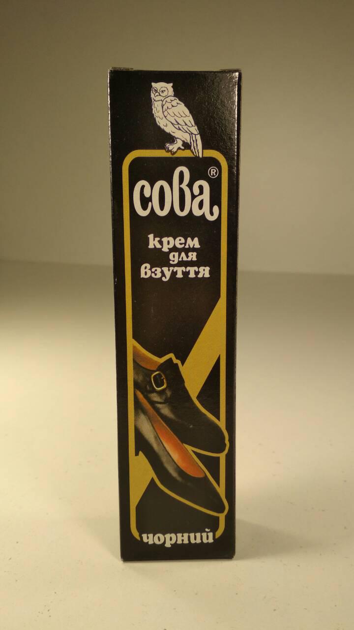 Крем для взуття "Сова" 50 г чорний (1 шт.), фото 1