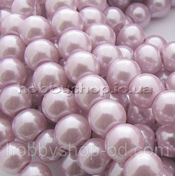 Перли керамічний 6 мм рожевий темний (130-150 шт.)