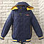 Стьобана курточка-жилет демі для хлопчиків 92-128/синій, фото 3