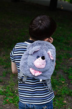 Дитячий рюкзачок Мишка М'який плюшевий рюкзак Дитячий рюкзак із плюшу Рюкзачок для садка