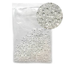 Стрази скляні мікс розмірів, 1000 шт. від SS3 до SS16 Clear White