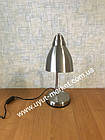 Настільна лампа E27 LMN100 срібло з вимикачем, фото 5