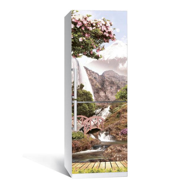 Вінілова наклейка на холодильник Японія ламінована декор холодильників наклейки з принтом 600*1800 мм