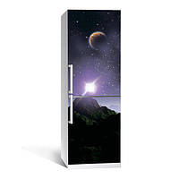 Виниловая наклейка на холодильник Космос 03 ламинированная декор холодильников наклейки с принтом 650*2000 мм