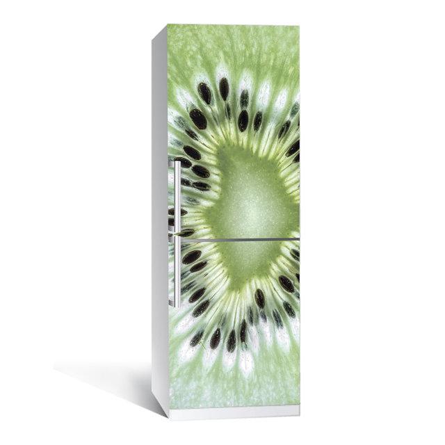 Вінілова наклейка на холодильник Ківі ламінована подвійна плівка самоклеюча фотодрук 600*1800 мм, фото 1