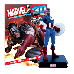 Мініатюрна фігура Герої Marvel 3D №15 Капітан Америка (Centauria) масштаб 1:16