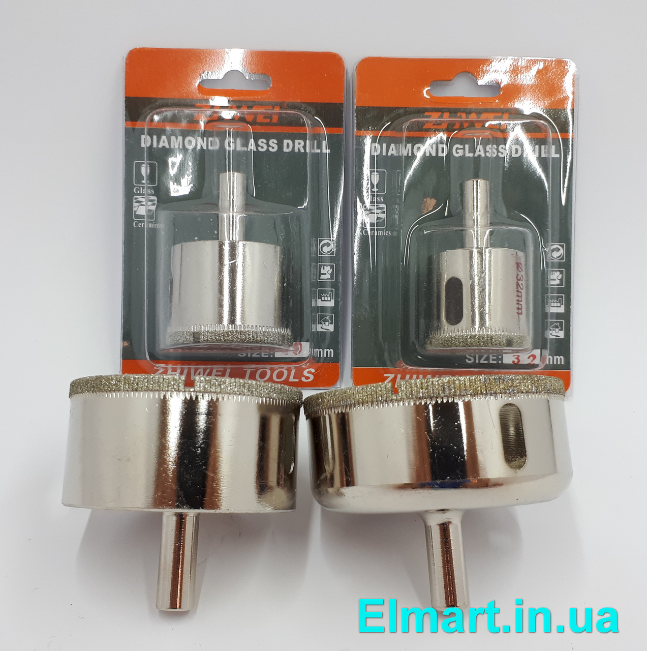 Коронки алмазні 10 mm для кераміки та скла, фото 1