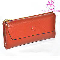 Гаманець жіночий (Жовтогарячий) на кнопці (замінник) — купити гуртом в Одесі