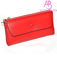 Гаманець жіночий (червоний) на кнопці (замінник) — купити гуртом в Одесі