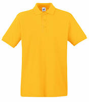 Мужская рубашка поло пермиум Цвет Солнечно-жёлтый Размер XXL 63-218-34 XXL