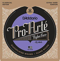 Струни для класичної гітари D'Addario EJ-44 H Extra-Hard Tension silver Pro Arte