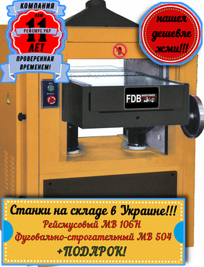 Двосторонній рейсмусовий верстат MB 204A FDB Maschinen, фото 2