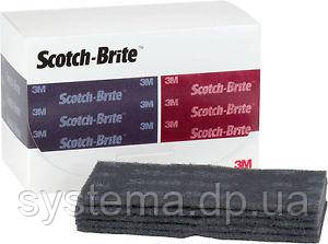 Тонкий шліфувальний лист скотч-брайт, сірий, 114х228 мм - 3M 64660 Scotch-Brite™ Durable Flex S UFN, фото 3