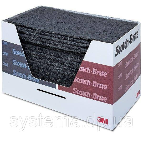 Тонкий шліфувальний лист скотч-брайт, сірий, 114х228 мм - 3M 64660 Scotch-Brite™ Durable Flex S UFN