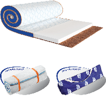 Тонкий матрац Flex-2в1-Kokos ЕММ h7 Sleep&Fly Mini футон, фото 6