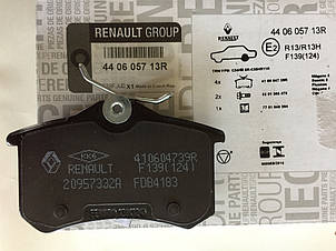 Renault (Original) 440605713R — Комплект задніх гальмівних колодок Рено Сценік 2, фото 1