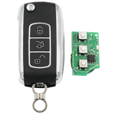 Пульт ДК ЦЗ авто Keydiy ключ NB07 (NB-ATT-46) ID46 3 кнопки тиснення заготівка для програматора KD900, KD