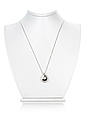Срібне кольє з круглою підвіскою NZB 84774, фото 2