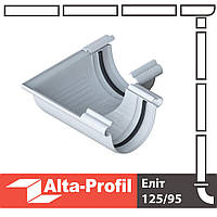 Кут жолоба Альта-Профіль Еліт 90 градусів 125 мм білий