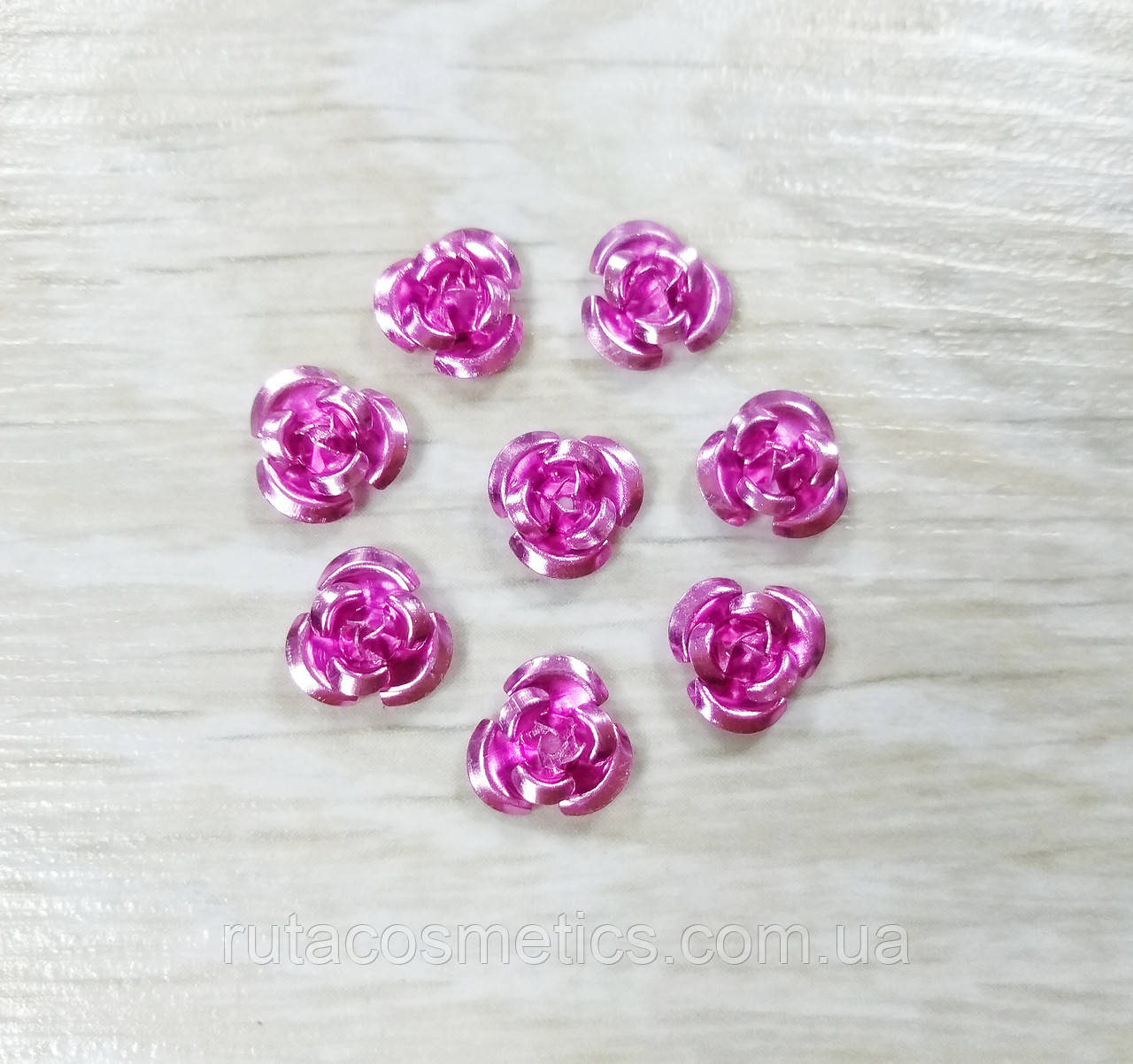 Стрази-квіти для декору нігтів і Hand Made бузково-рожевий