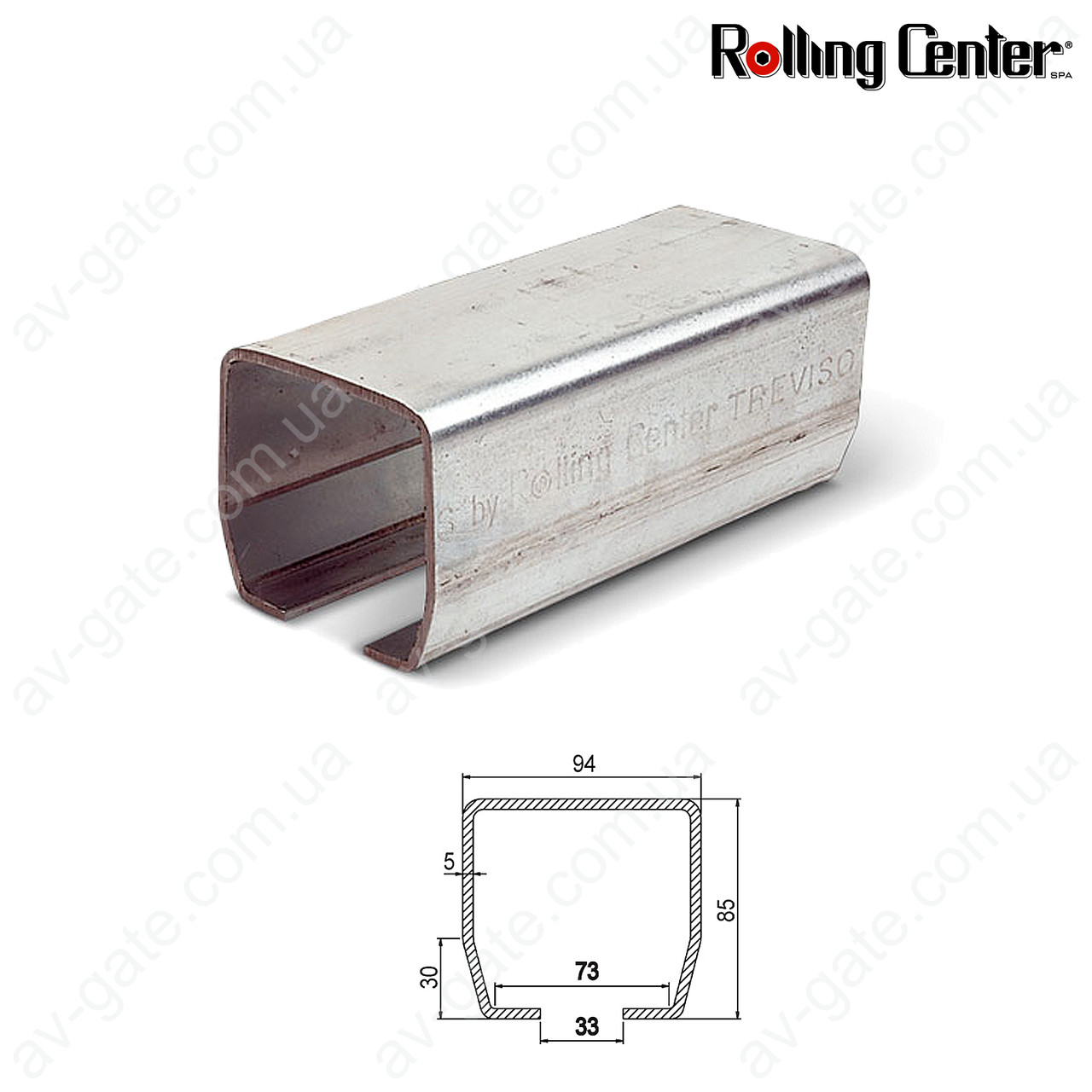 Комплект фурнитуры Standart Rolling Center для откатных ворот (масса до 600 кг) - фото 3 - id-p755666188
