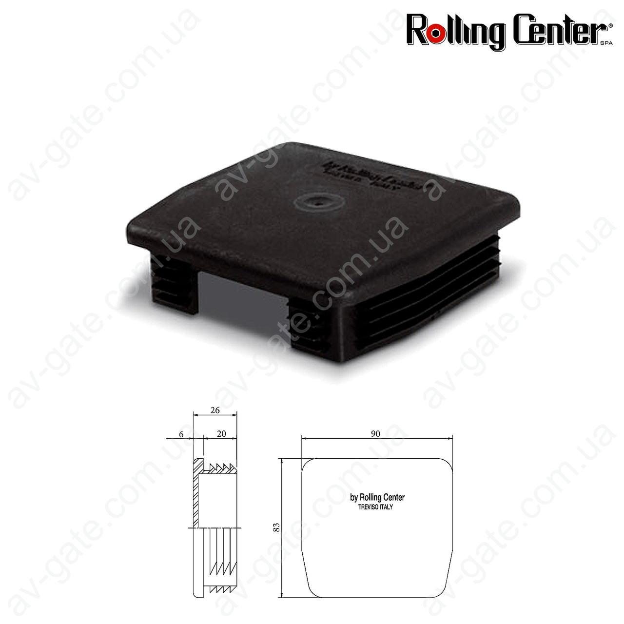 Комплект фурнитуры Standart Rolling Center для откатных ворот (масса до 600 кг) - фото 8 - id-p755666188
