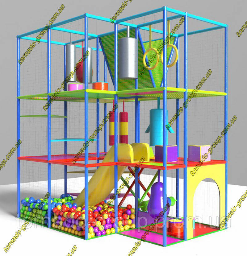 Дитячий лабіринт 3 поверхи для кафе та ресторанів