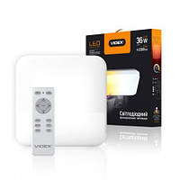 LED світильник функціональний квадратний VIDEX 36 W 2800-6000 K 220V