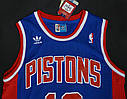 Синя чоловіча майка Adidas Rodman No10 команда Detroit Pistons, фото 4