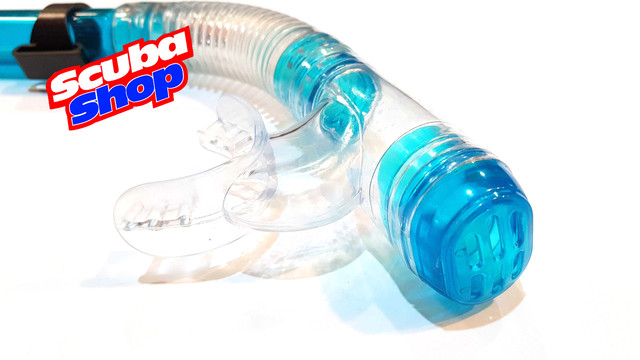 Трубка для снорклінга Verus Escape з нижнім клапаном, колір синій