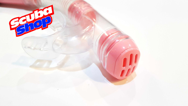 Трубка для снорклінга Verus Escape з нижнім клапаном, колір рожевий Трубка для снорклінга Verus Escape з нижнім клапаном, колір рожевий