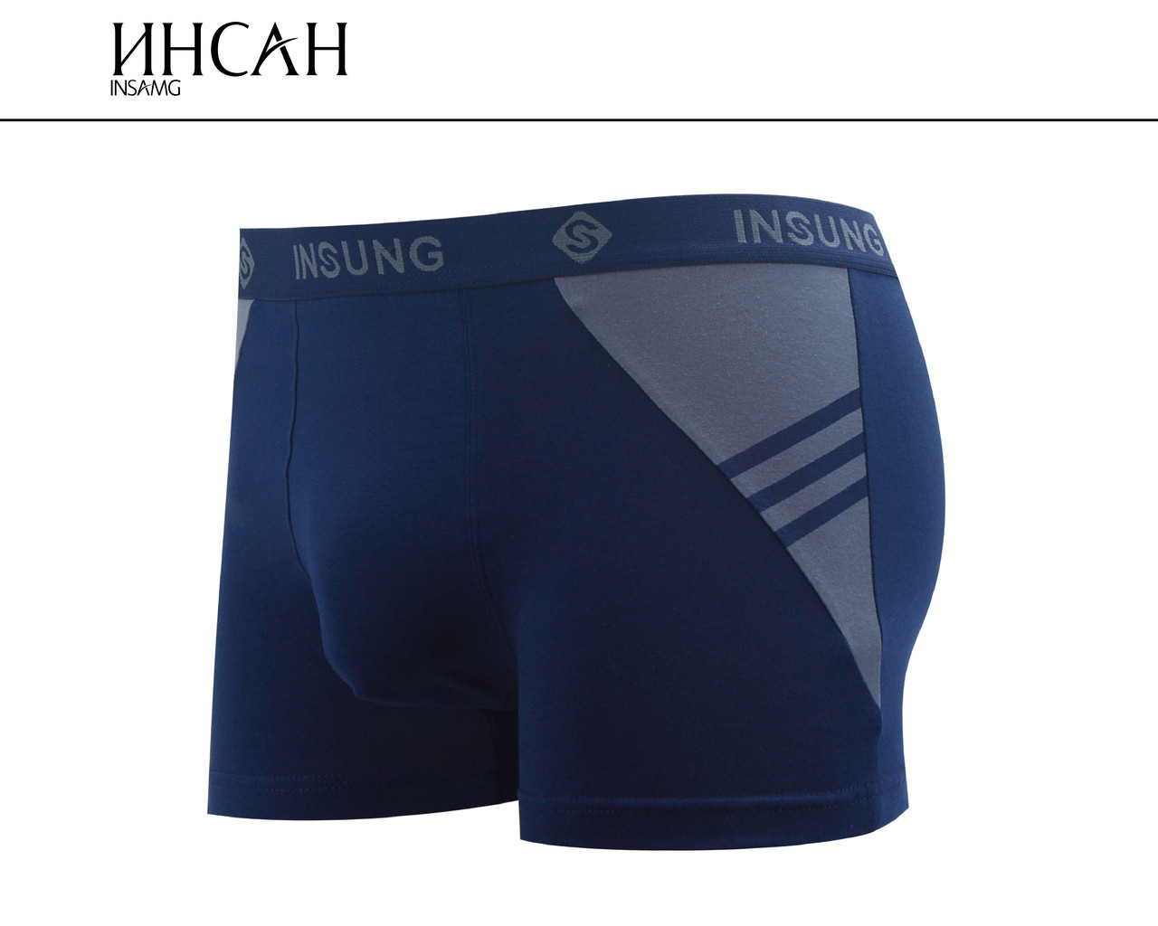 Мужские боксеры стрейчевые Марка «ИНСАН» Арт.INS-128