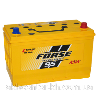 Автомобільні акумулятори FORSE JP 6CT-95A2 830A R MF (N70) нижнє кріплення